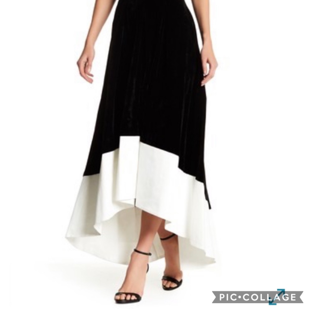 Adrianna-Papell hi and low skirt
